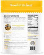 Quay Naturals Organic Chickpea Flour, Garbanzo Bean Flour, 1.5 lb, Non-GMO, Gluten-Free, Vegan. Ideal for Baking, Frying, Flatbreads & Grain-Free Cooking.