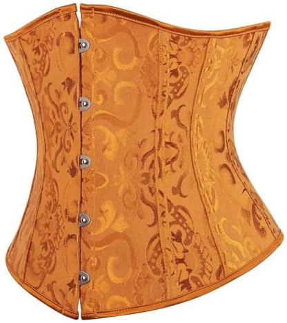 Underbust Corset Shaper Bustier top Waist Cincher Body Belt Satin lace up Boned Gothic Plus Size Lingerie