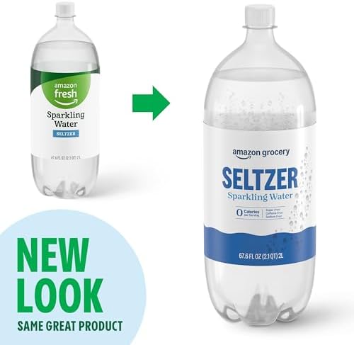 Amazon Grocery, Seltzer Sparkling Water, 67.6 Fl Oz