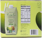 Real Coco Organic Pressed Coconut Water (12-Pack 500mL), USDA Organic, No Sugar Added, Essential Electrolytes, Plant Based, NON GMO, Dairy & Soy Free