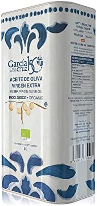 García de la Cruz - Organic Extra Virgin Olive Oil, Montes de Toledo, Recycled PET Packaging, Can of 5L