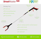 Streetmaster PRO Extended Length Litter Picker 37”/93cm. Long Trash Picker for Adults. Multi Use Pick Up Grabber with Rotating Head, Easy Grip Lightweight Grabber for Rubbish