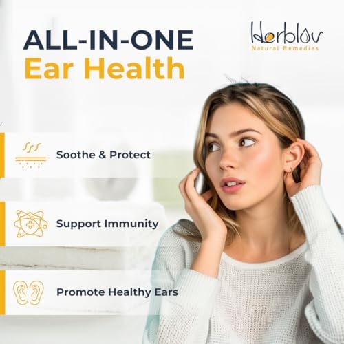 Organic Ear Oil for Ear Infections - Natural Eardrops for Infection Prevention, Swimmer's Ear & Wax Removal - Kids, Adults, Baby, Dog Earache Remedy - with Mullein, Garlic, Calendula, Made in USA