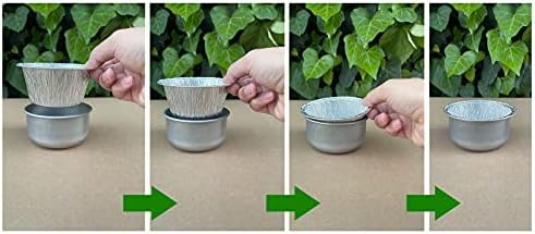 Fig & Leaf (20 Pack) Grease Cup Foil Liner Compatible with Char-Broil Grills G430-0033-W1 Aluminized Grease Cup and Model 5884694 Universal