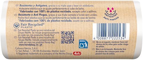Handy Bag 10L 12 Bags 100% Recycled Bathroom Elastic Waste Bags
