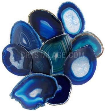 Agate Slice Blue - Medium