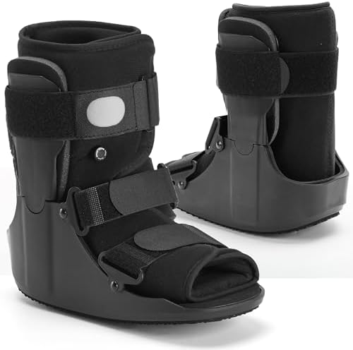 Air Walking Boot for Broken Foot Recovery Walking Boot for Sprained Ankle with Adjustable Air Cushion, Lightweight Design, and Anti-Slip Sole M