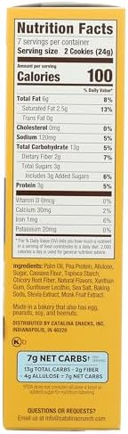 Catalina Crunch Vanilla Creme Sandwich Cookies, 5.9oz (14 cookies) | Low Carb, Low-Sugar, Keto Snacks