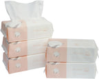 Careboree Extra Thick Dry Wipe, 100% Cotton, Lint-Free Cotton Tissues (5 Pack)