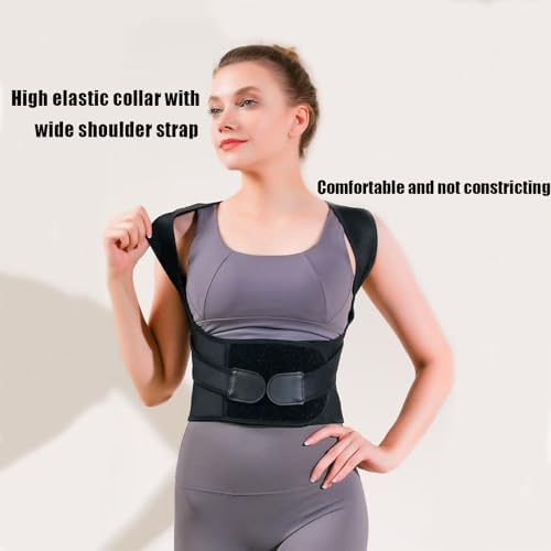 TFAXOG S~XXXL(20~90kg) Posture Corrector for Women、Men，Back Brace Posture Corrector，Comfy、Breathable、Lower Back Pain Relief。(Pink,L-45-60kg)