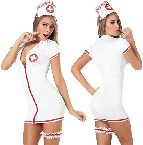 FZYLQY Sexy Lingerie for Women Nurse Costume Halloween Cosplay Women Lingerie Set Naughty Nurse Lingerie Doctor Cosplay