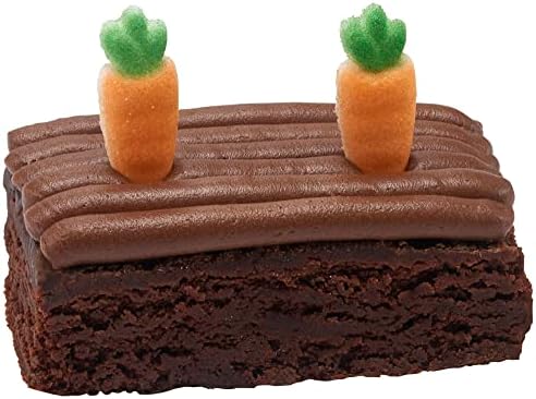 Lucks Dec-Ons Decorations Molded Sugar/Cup-Cake Topper, Medium Carrot, 1.25 Inch, 231 Count