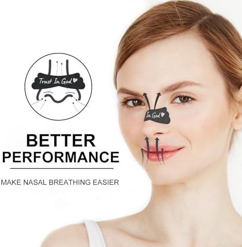 Nasal Strips for Snoring - Extra Strength Nose Strips for Breathing - Nose Tape for Sport, Work and Sleep - Anti Snoring Strips Help Stop Snoring (Black-100 PCS)