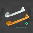 Toilet Grab Bars, Barrier-Free Railing, Stainless Steel Non-Slip Safety Night Aperture Suitable for The Elderly, Kindergarten, Stairs, Bathroom (Color : Yellow, Size : 80cm)