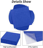 Resinta 120 Pieces Cocktail Napkin Neon Napkins Beverage Luncheon Paper Napkins 2 Ply for Party Favors, 6 Colors