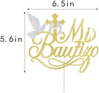 Mi Bautizo Cake Topper-eid Cake Topper,First Holy Communion,Baptism,Religious God Bless Cake Decorations Supplies (8)