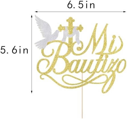 Mi Bautizo Cake Topper-eid Cake Topper,First Holy Communion,Baptism,Religious God Bless Cake Decorations Supplies (8)