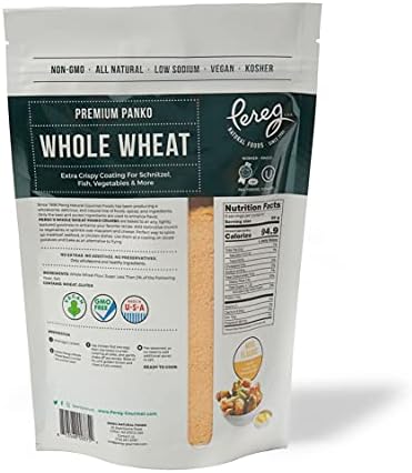 Bread Crumbs - Whole Wheat Premium Panko - 9 oz - Natural Grocery & Gourmet Foods - Low Sodium, Vegan, Kosher Certified & Non GMO