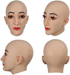 Silicone Mask Realistic Female Mask Full Head Mask Can Makeup for Crossdresser Cosplay Transgender