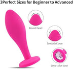 Anal Plug Anal Sex Toys,3pcs Butt Plug Jeweled Anal Plugs Silicone Anal Toys Anal Training Kit Adult Sex Toys Games Butt Plug,Personal Sex Toy for Adult Women,Men and Couples (Pink)