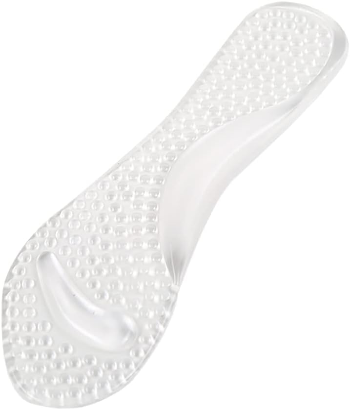Silicone High Heel Cushion Inserts Gel Sandal Insoles High Arch Support Pads Shoe Pump Cushions Ball of Foot Inserts for Women Men Clear