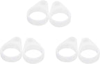 Silicone Loops BTE Hearing Aid Clip Adaptor, A Part of Anti-Lost Lanyard Protector BTE Clip Holder Rope, Size Mini (Three Pieces,11mm)