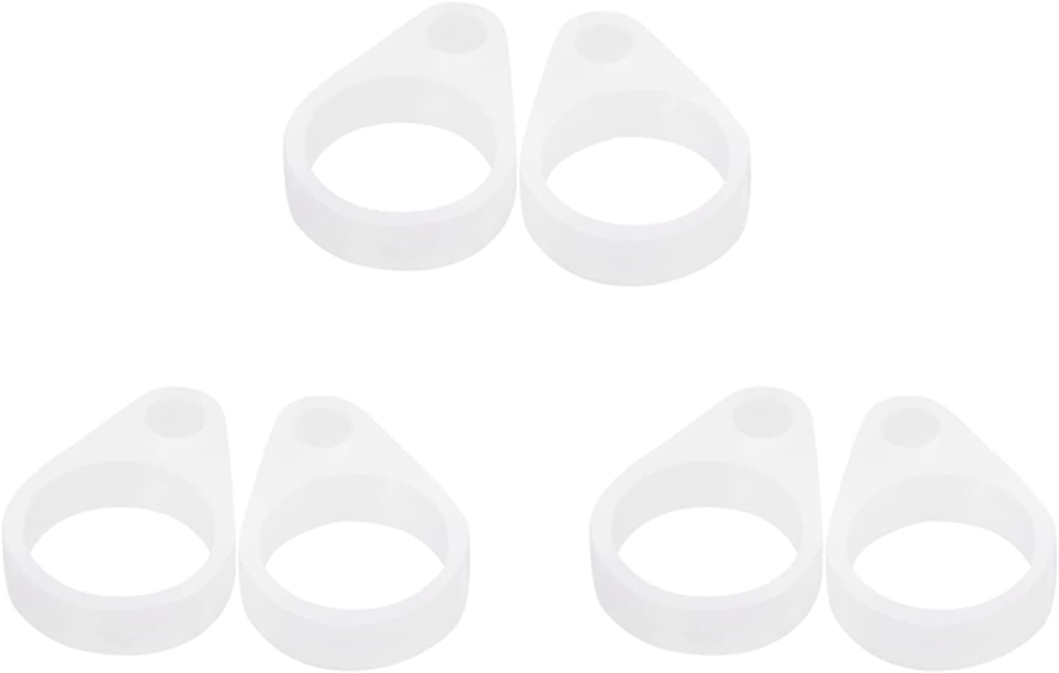 Silicone Loops BTE Hearing Aid Clip Adaptor, A Part of Anti-Lost Lanyard Protector BTE Clip Holder Rope, Size Mini (Three Pieces,11mm)