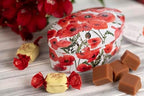 Gardiners of Scotland Handmade Fudge, Poppies Vanilla Fudge 4 Ounce Oval Tin