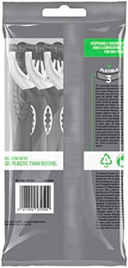 Wilkinson Sword Xtreme 3 Black Edition - Disposable 3-Blade Razors with Flexible Head | Flexible Comfort Technology - Format: Maxi Pack 10 Units