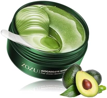 Green Cosmos 24k Under Eye Patches - 30 Pairs - Under Eye Mask for Eye Care,Hydrating Moisturizing Eye Mask Patch Under Eye Patches for Dark Circles and Puffiness (Avacado)