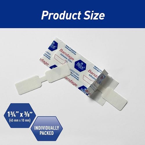 MED PRIDE Butterfly Wound Closure Strips Pack of 100 Sterile Nonstick Hypoallergenic Latex Free Bandages for Cuts and Injuries (Medium)