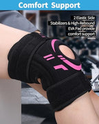 ABYON Knee Brace for Men & Women – Plus Size Adjustable Knee Support for Knee Pain, Meniscus Tear, Arthritis, Acl, Mcl.Neoprene Patella Stability Wrap with Side Spring Stabilizers for Pain Relief & Injury Recovery – See How to Size Video Before Ordering