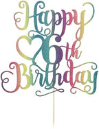 Flash Color Happy Birthday Cake Topper - Boys & Girls, 6th Birthday Party Decorations