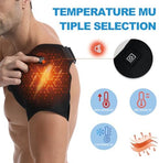 Shoulder Heating Pad with 3 Heat Levels - Adjustable Shoulder Brace for Men & Women, Powered by DC Power Sources (e.g., Power Banks)