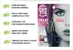 PROFESSIONAL Salon TWEEZERS with Easy Scissor Handle, The BEST PRECISION EYEBROW TWEEZERS Men/Women; PORTABLE Beauty tool for facial Hair, Ingrown Hair, Blackhead; Purple MADE IN MEXICO (UPDATED)
