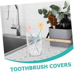 Beaupretty 3Pcs Toothbrush Head Covers Durable Plastic Caps for Manual Electric Toothbrushes Travel Friendly Organizers Clean Storage for Bathroom Use