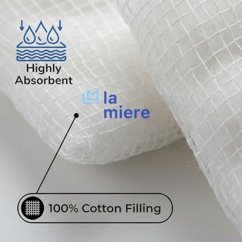 LA MIERE Gauze Swabs, 2"x2" -100P, 12-Ply, Sterile 100% Cotton Gauze Pads, All-Purpose Dental and Surgical Sponges for Wound Carel