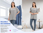 Unisex Post Shoulder Surgery Shirts for Men Rotator Cuff Chest Recovery Shirt Women Full Snap Access Dialysis Chemo Clothing