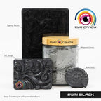 Eye Candy Pigments Premium Black Mica Powder - Sumi Black (50gr) - for Epoxy, Resin, Soap, Paint, Woodworking, Acrylic Pouring, Bath Bombs, Fishing Lures - DIY Arts and Crafts Additive