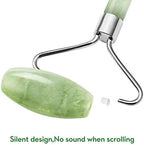 kimkoo Jade Roller and Gua Sha for Face-3 in 1 Kit with Facial Massager Tool,100% Real Natural Jade Stone Anti Aging,Face Beauty Set for Eye Anti-Wrinkle
