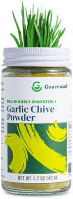 Gourmend Foods Organic Garlic Chive Powder – Certified Low FODMAP, Filler Free, Gluten Free, 100% Natural, No Corn Starch, Maltodextrin, "Flavors" or Other Fillers