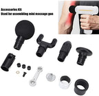 ZJchao Muscle Massager Gun Replaceable Head Set, Mini Fascia Gun Hardware Accessories, Silicone Parts Link Rod Piston Connecting Rod Massager Gun Attachment