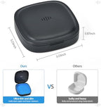 Retainer Case Slim Aligner Case with Vent Holes Removable Inner Tray Silicone for Easy Cleaning (1Pack Black Blue)