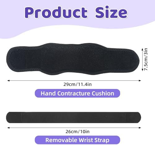 Soulchen 4 Pcs Palm Protector for Hand Contracture Palm Grip Finger Contracture Cushion for Rehabilitation Stroke Hemiplegic Arthritis Skin Breakdown Hand Grip Strengthener Prevention Pad