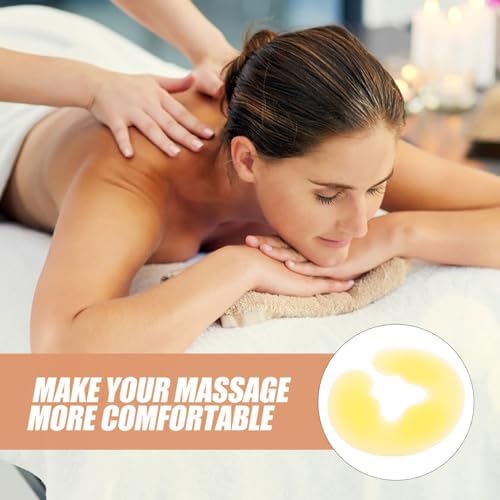 FRCOLOR Spa Silicone Face Down Pillow U-Shaped Massage Cushion 11.81X10.62X0.78In Washable Reusable Face Cradle Pillow for Beauty Salon Spa Relaxation Support