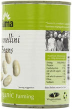 Suma Organic Cannellini Beans 400 g (Pack of 12)