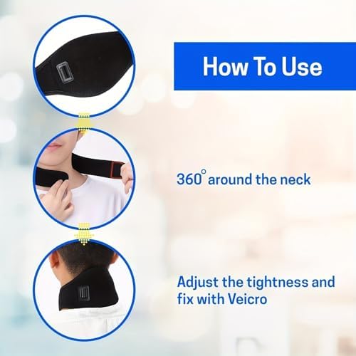 1pcs USB Heated Neck Brace is Used to Relieve and Support Neck Pain, Adjustable, Heated Brace Bracket, Wrapped Neck Heating pad, Suitable for Men and Women with Arthritis and migraine