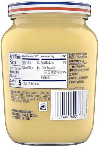 Grey Poupon Dijon Mustard (16 oz Jar)