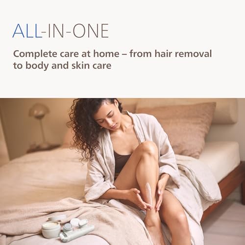 Philips Beauty Set - All-in-One Set for Body and Face, Cordless Wet and Dry Use, for Hair Removal, Body and Skincare, Epilator with 7 Accessories, Model BRE738/00
