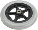 Wheelchair Front Wheels, 7 Inch Front Caster Disabled Anti-Slip Rubber Wheels Wheel Replacement for Wheelchairs, Rollators, Walkers